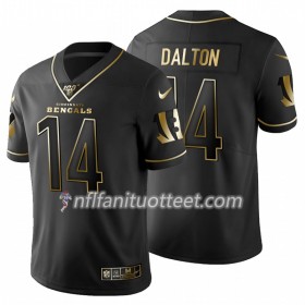 Miesten Cincinnati Bengals NFL Pelipaita Andy Dalton 14 Nike Musta Golden Edition 100th
